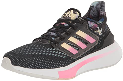 Adidas Running Eq21 Run, Core Black/Bliss Orange/Bliss Pink, GX7320, 40 EU