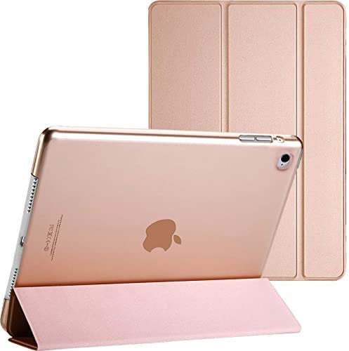 Smart Magnetic Stand Case for Apple iPad Air 1 (2013) and iPad Air 2 (2014) and Apple iPad 9.7 5th Generation (2017) and Apple iPad 9.7 6th Generation (2018) (Rose Gold)
