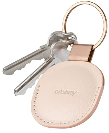 Leather Holder for AIRTAG Blush ORBITKEY