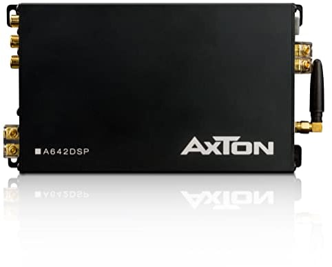 AXTON A642DSP – 5 Kanal Verstärker mit DSP, Endstufe mit Handy App-Steuerung, Bluetooth Audio Streaming, Hi-Res Audio optional, 4 x 32 W + 1 x 176 W RMS