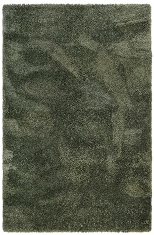 Wecon Home Yogi gewebter Hochflorteppich, 80 x 400 cm, grün | Kuschelig weicher Hochflor Teppich, bestens geeignet fürs Wohnzimmer, Schlafzimmer, Kinderzimmer und Flur