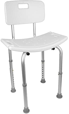 Sedia Doccia Anziani, Sedia Bagno per Anziani, Sgabello Doccia, Sedile per Vasca da Bagno Antiscivolo, Sedia per Doccia Disabili, Sgabello Bagno Regolabile, Montaggio Senza Utensili