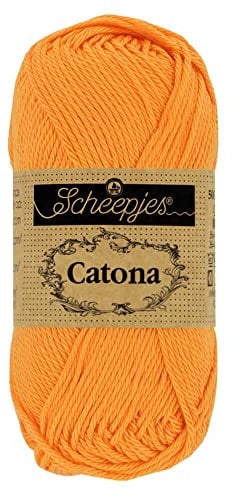 Scheepjes - Scheepjes Catona 411 Sweet Orange Yarn - 10x50g
