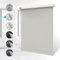 Verdunklungsrollo ohne Bohren Rollos für Fenster B55 x H120 cm (Stoffbreite 50cm) Creme Thermo Rollo Klemmfix Verdunkelungsrollo Seitenzugrollo Sicht-und Sonnenschutz Wandmontage