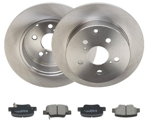 RIDEX Bremsenset Hinten 296,8mm Bremsscheiben und Bremsbeläge Kompatibel mit TOYOTA Verso R2
