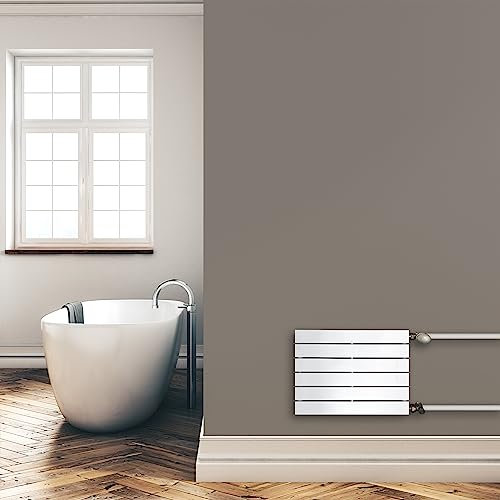 Paneelheizkörper Heizkörper Badheizkörper horizontal 450 x 600 seitlicher Anschluss (303 Watt nach EN442)