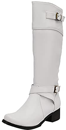 Stivali camperos Donna Bianchi Stivali Donna Stivali Stivali Estivi Donna Traforati Stivali Estivi Donna Traforati Morbidi Donna Platform Elasticizzati Traspiranti Ciabatte Donna Eleganti D-Bianco 42