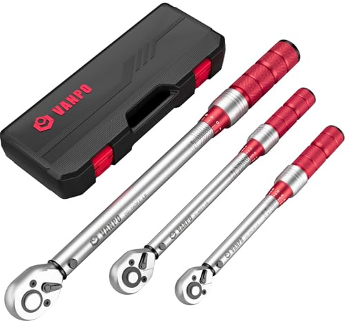 VANPO Torque Wrench Set, 240inlb, 45ftlb, 170ftlb