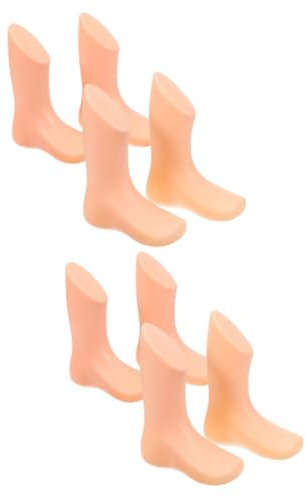 HOMSFOU 8 STK Fußform Aus Kunststoff Für Babys Baby Schaufensterpuppe Füße Fußmodell Anzeigen Schaufenster Für Babyschuhe Schuhleisten Die Schuhmacherei Kind Hohl Socke Plastik