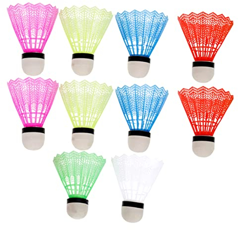 YARNOW 24 Stück Kunststoff Badminton Federbälle Outdoor Fitness Shuttlecocks Aus Nylon Langlebig Und Für Sporttraining Garten Und Erholung