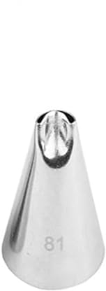 Piezas de Boquillas Puntas de tubería #81 boquilla de tubería de acero inoxidable crisantemo piñones boquillas de pétalos para repostería herramientas punta para boquillas Decoración única