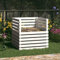 Tidyard Compost bin Composting system Organic waste Converter Recyclinger White 80x80x78 cm Solid Wood Pine Composters