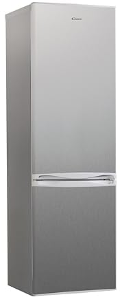 Candy CCG1S 518EX Frigorífico Combi, Ancho 55cm, Altura 1,80m, Capacidad 252L, Cajón Verdulero, Control Mecánico de la temperatura, Iluminación LED, Puerta Reversible, 41DB, Inox