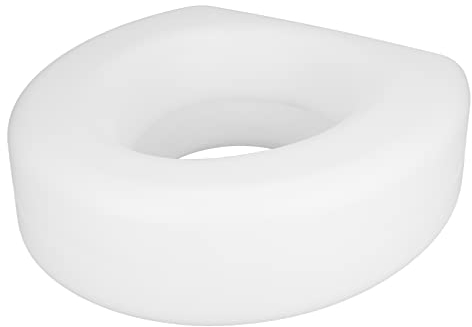 Portable Toilet Seat Booster Cushion, Raised Donut, for Elongated and Standard, Bathroom Safety, Portable, Padded, Booster, Easy to Clean, Padded Pad