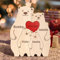 Personalisiertes Holzkunstpuzzle der Bärenfamilie mit 1-8 Namen,Holz Bär Tier Skulpturen Desktop Ornament Heim Büro Tischdekoration Ideen Geschenk für Weihnachts Jubiläum Muttervatertag Geburtstag