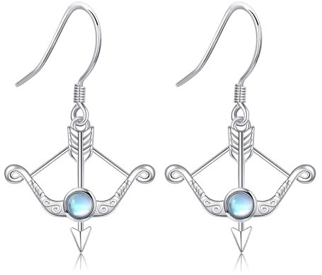 ONEFINITY Pfeil Ohrringe 925 Sterling Silber Pfeil Bogen Ohrringe Bogenschießen Ohrringe Pfeil Schmuck Geschenke für Damen