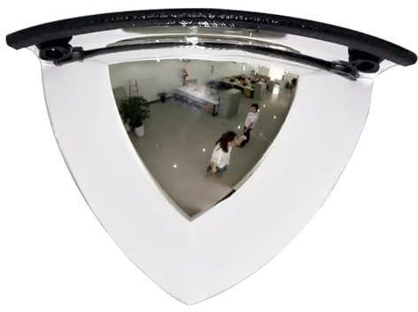 YZWZZXC Weitwinkel Spiegel Konvex Rund, Überwachungsspiegel, Garage Spiegel, für Den Außenbereich, Innenbereich, Einfahrt, Straße, Geschäft, Garage(50cm/20in)