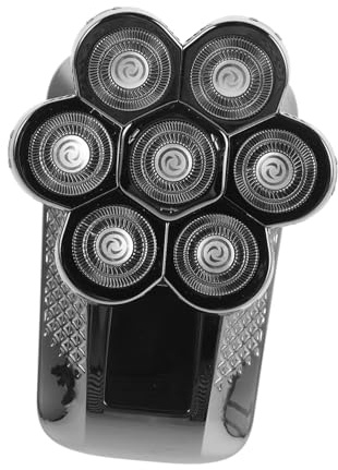 Baluue Elektrorasierer für Männer mit 7 Scherköpfen Leicht Tragbar aus Edelstahl und Abs für Bad und Camping