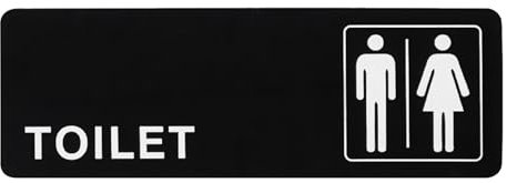 Targhe Segnaletiche del Gabinetto,Segnaletica per Bagni Maschili e Femminili,Insegne Bagno,Cartelli in Acrilico Per Porta del Bagno Per Uomini e Donne,Ristoranti,Uffici,Spazi Pubblici(Nero2)
