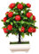 Künstlicher Orangenbaum Topfpflanzen, Mini Künstliche Obstbaum in Töpfen Gefälschte Künstlicher Bonsai, Gefälschte Obst Bonsai für Küche, Dekoration, Bauernhaus-Stil, Tischdekoration (16 * 26cm,A)
