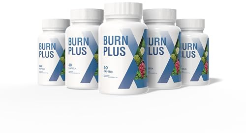 Burn Plus Pflanzenextrakt-Kapseln, Himbeerketon und Grüner Tee, 60 Kapseln, Nahrungsergänzungsmittel (3+2 Gratis)