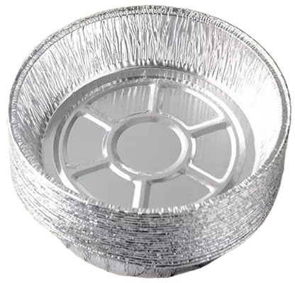 Mxshc Doublure Pour Panier De Friteuse À Air,50 Pièces Plateau En Papier D'Aluminium - Doublures Filtres Rondes Imperméables À L'Huile Pour Friteuse Sans Huile | Pour Four, Grille-, Légumes