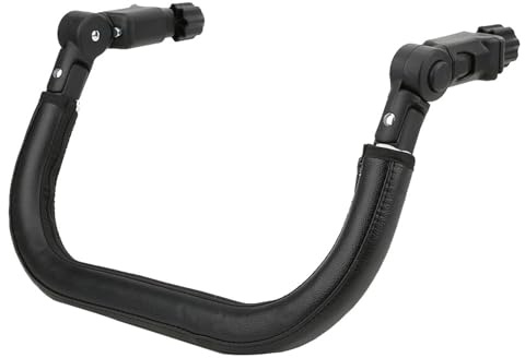OPPWONG Bauchbügel für Kinderwagen, Verstellbare Universal-Armlehne für Kinderwagen mit PU-Lederbezug, Sicherheits-Komfort-Haltegriff für Kleinkinder, Ideal für, 39 X 34 Cm (Universelle