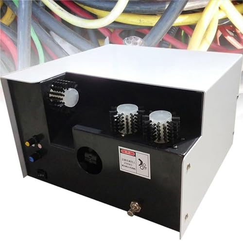 Automatic Wire Stripper Machine with Adjustable 60mm Capacity for Cable Shield Braid Brushing and Twisting