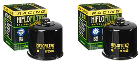 Hiflo Quantità 2 – Filtro olio motociclismo HF204RC