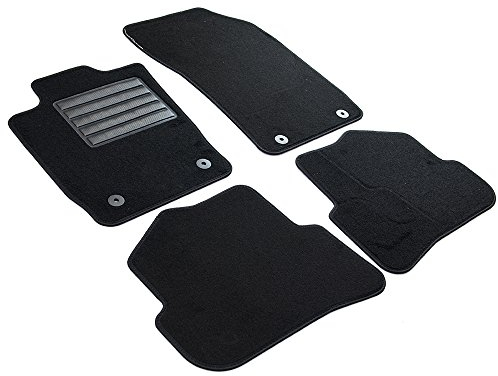 MDM SP-104 Fußmatten Velours Autoteppich passend für Audi A1 I (8X) 09.2010>05.2018, black