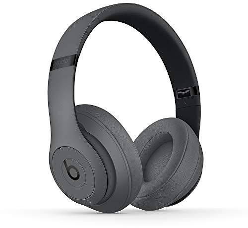 Beats Studio3 Wireless Cuffie con cancellazione del rumore – Chip per cuffie Apple W1, Bluetooth di Classe 1, cancellazione attiva del rumore, 22 ore di ascolto – Grigio
