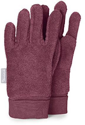 Sterntaler Fleece-Fingerhandschuhe mit elastischem Umschlag, Alter: 2-3 Jahre, Größe: 2, Lila