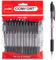 Cello Ballpoint Pens Extra Comfort Grip Ball Pens Medium Point Biros Retractable Ballpoint Pens (Black, 12)