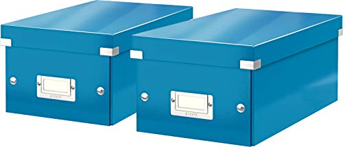 Leitz Click & Store DVD Aufbewahrungsbox (Blau) 2er Pack