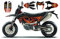 race-styles Dekor Aufkleber kompatibel mit KTM 690 SMC-R/Enduro 2019, 2020 und 2021
