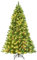 RELAX4LIFE Weihnachtsbaum Künstlich mit Beleuchtung, Christbaum mit 450 LEDs in warmweiß, Tannenbaum mit Tannenzapfen & rote Beeren, PVC, Schnellaufbau Klappsystem, inkl. Metallständer, grün (200 cm)