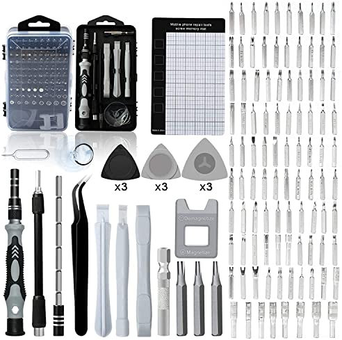 ToolBay Precision Screwdriver Set Toolkit - 122 in 1 Electronic Repair Tool Kit for Smartphone, PC, Computer, Phone, Glasses, Laptop, Screw Driver Set for Electronics and computer accessories