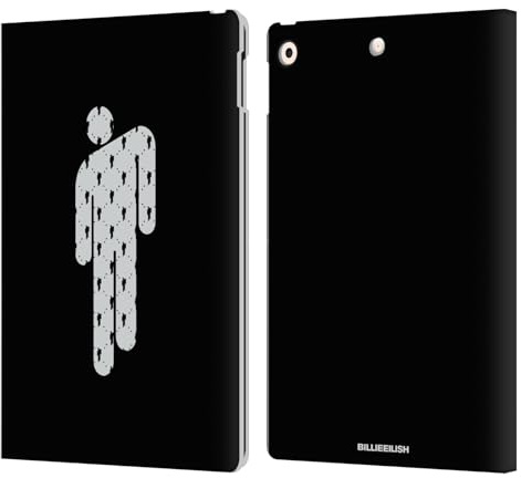 Head Case Designs Offizielle Billie Eilish Blohsh Schluessel Kunst Leder-Wallet-Hülle Kompatibel mit Apple iPad 10.2 2019/2020/2021