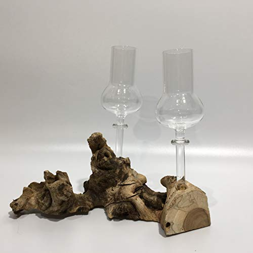 Generisch 2er Zirbenwurzel incl. mundgeblasene Schnapsgläser 2cl