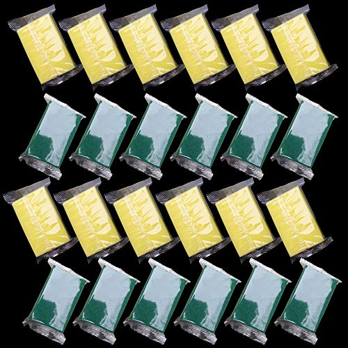 Esponja envuelta individualmente, esponja para lavar platos de cocina, paño de cocina adecuado para apartamentos de viaje, juego de 24 piezas