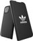 adidas Hülle Entwickelt für iPhone 13 6.1 Fallgeprüfte Hüllen, stoßfeste erhöhte Kanten, Original Broschürenhülle, Schwarz und weiß