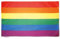 Bandera LGTBI 150x90 cm. Bandera Orgullo Gay en suave y resistente poliéster.