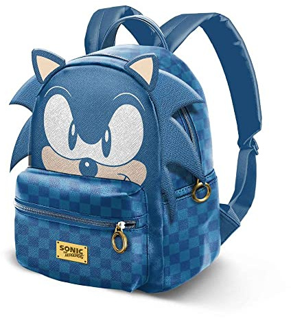Sega-Sonic Speed-Fashion Rucksack, Blau