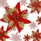 24 Stücke Weihnachten Funkeln Weihnachtsstern Blumen mit Clips Künstliche Weihnachten Blumen Glitzer Weihnachtsblume Hochzeit Weihnachtsbaum Weihnachtstürkranz Neujahr Ornamente