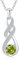 LOCIBLO August Birthstone Necklaces for Women 925 Sterling Silver Infinity Pendant White Gold Green Synthetic Peridot Necklace Jewellery for Her, 16+2
