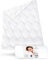 Ganzjahresdecke 200x200 VERDA, 100% nachhaltige Bettdecke, Große Ganzjahresbettdecke 200x200cm, Atmungsaktive Schlafdecke aus recycelten Materialien, Duvet für 2 Personen, Perfekt für Allergiker
