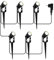 4yourgarden LED Gartenstrahler Set, allwettertaugliche Außenbeleuchtung mit Erdspießen, für ganzjährigen Einsatz, 6 Strahler (12V Niederspannung)