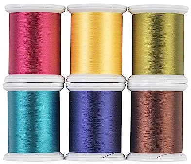 Superior Threads Kimono Seiden-Nähgarn, 220 Yard, 6 Stück (Sommer)