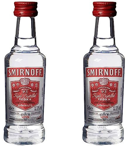 Smirnoff Vodka Miniatures 5 cl x 2 Bottles