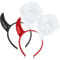 DPKOW 2 Engel und Teufel Haarreif Teufelshörner Haarreif Heiligenschein Engel Haarreif Halloween Kopfschmuck für Kinder Damen Engel und Teufel Kostüm Accessoire Fasching Karneval Halloween Party